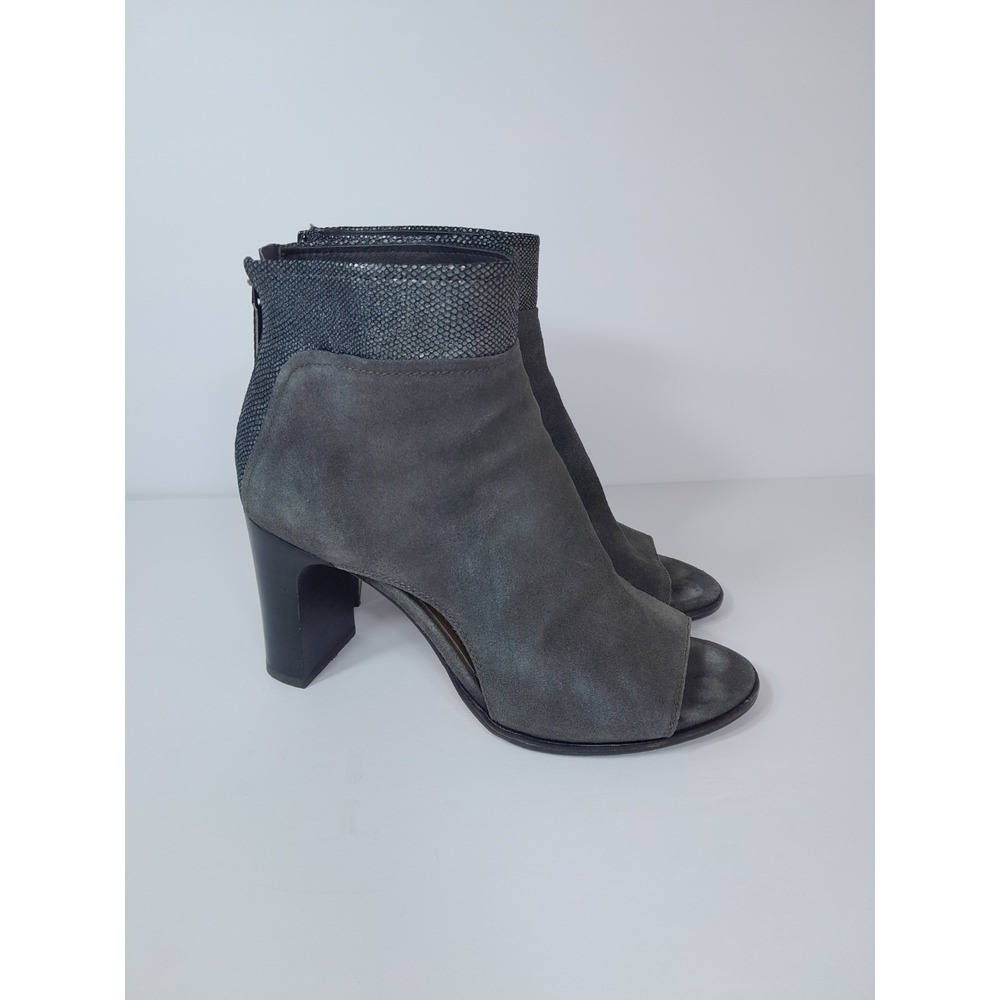 Donald Pliner Suede Open Toe Raie Booties Ankle Boots  Women Sz 9